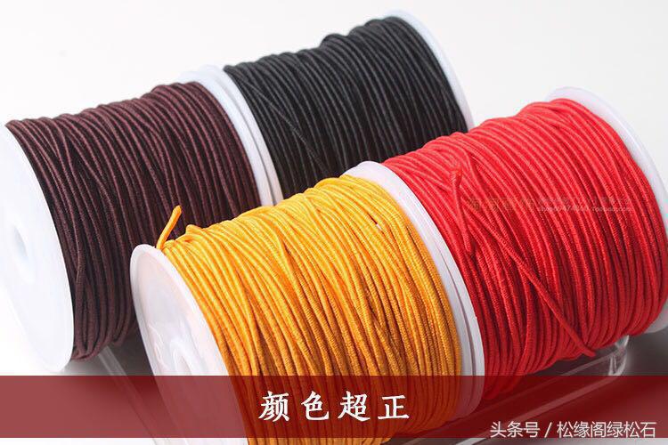 手串各种丝线图片,文玩手串各种线绳