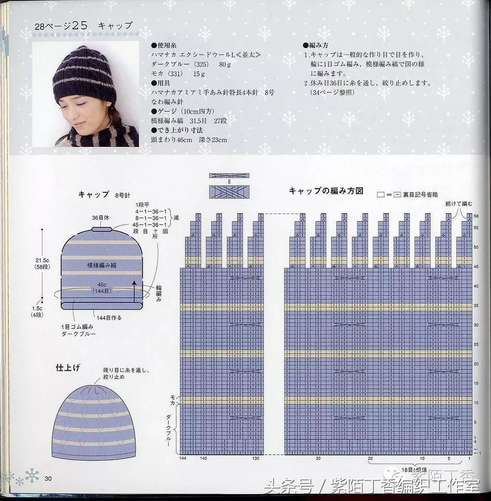 棒针帽子合集,棒针编织帽子婴儿帽子