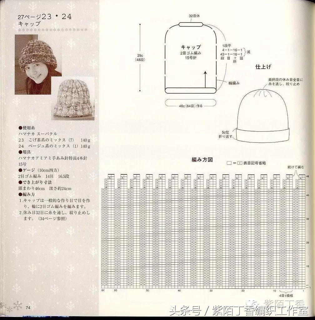 棒针帽子合集,棒针编织帽子婴儿帽子