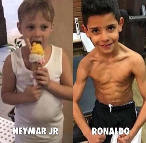 内马尔的儿子胖成这个样子,内马尔儿子发福