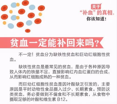 补血科普知识,补血谣言大全