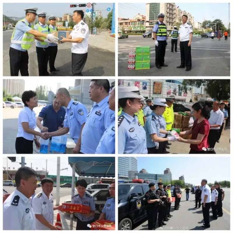 盛夏送清凉，温暖交警心