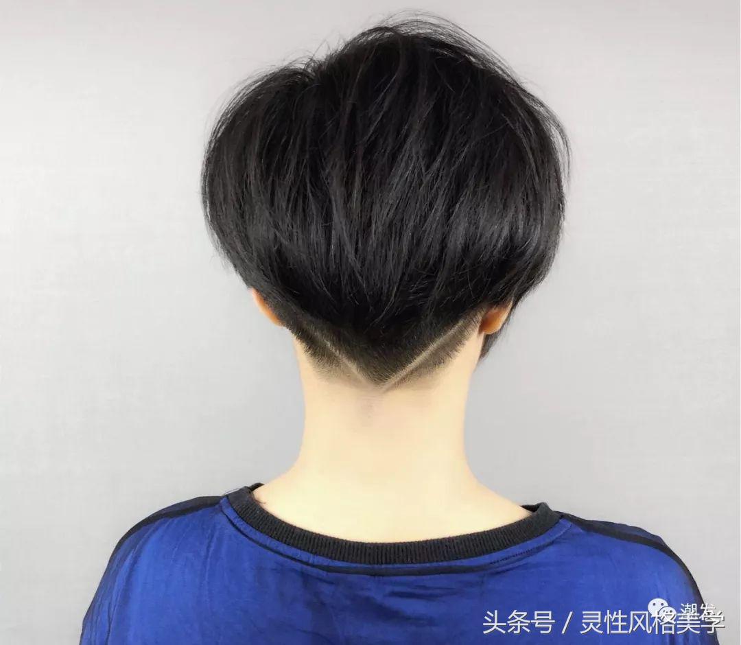 适合圆脸女生露耳朵短发发型,头发少适合的露耳短发发型