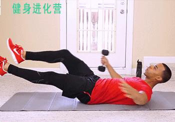 哑铃练侧腹肌训练方法,哑铃训练腹肌最有效的动作