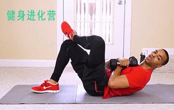 哑铃练侧腹肌训练方法,哑铃训练腹肌最有效的动作