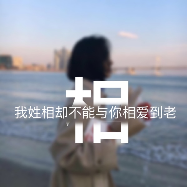 超讨男生喜欢的女生姓氏头像,超讨女生喜欢的姓氏头像男生专用