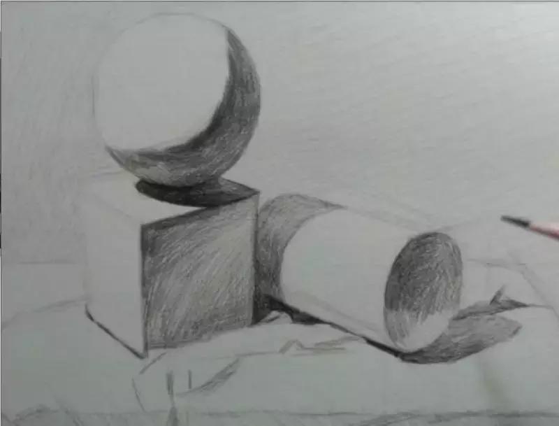 儿童素描6-9岁超级简单儿童素描,素描不会构图怎么办