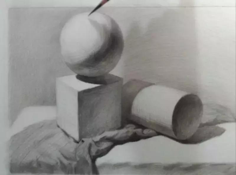 儿童素描6-9岁超级简单儿童素描,素描不会构图怎么办