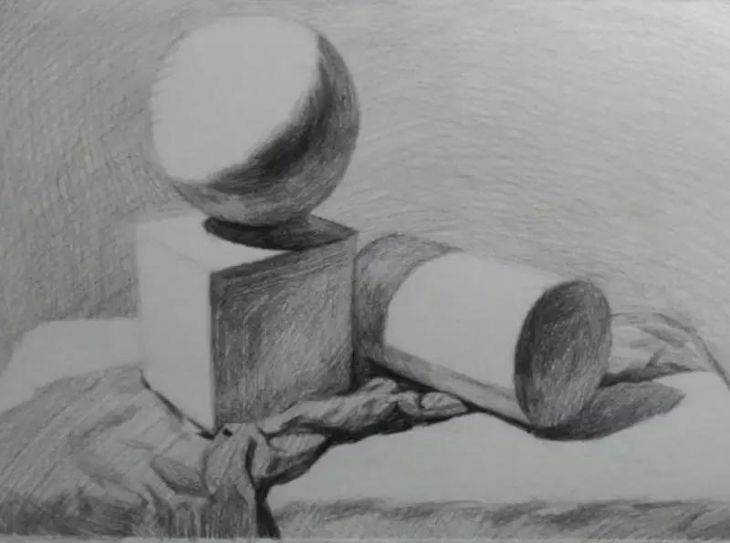 儿童素描6-9岁超级简单儿童素描,素描不会构图怎么办