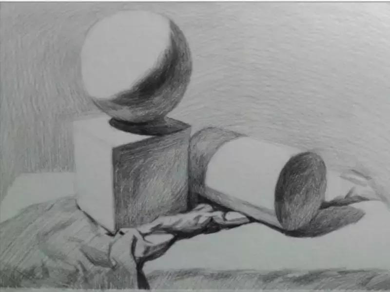 儿童素描6-9岁超级简单儿童素描,素描不会构图怎么办