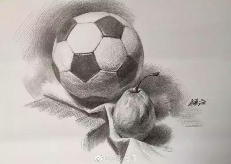 儿童素描6-9岁超级简单儿童素描,素描不会构图怎么办