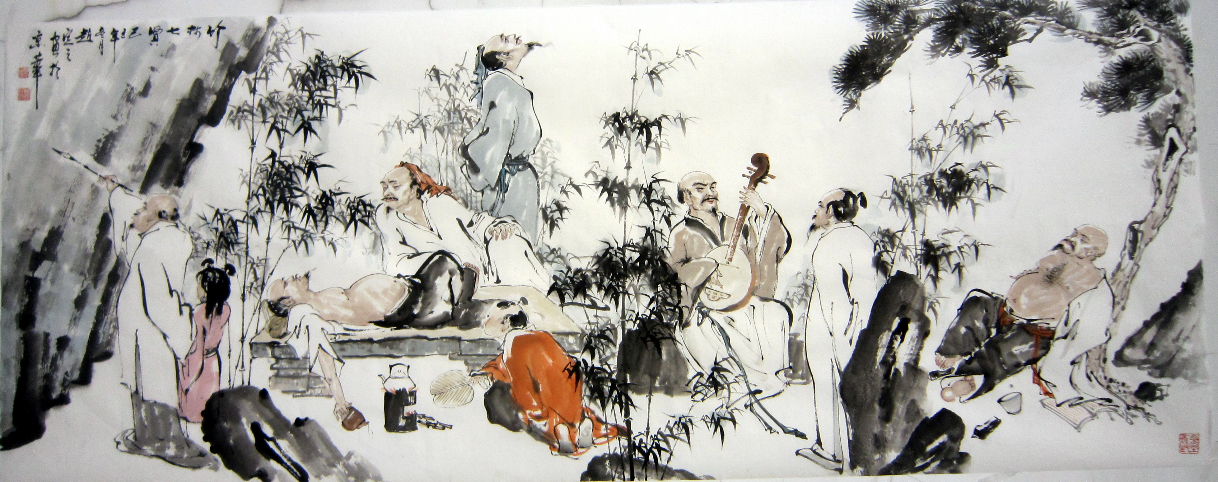 竹林七贤的独门技巧,竹林七贤的颜值担当有多帅