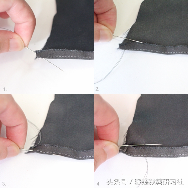 镂空下摆卷边技巧,荷叶边下摆卷边技巧