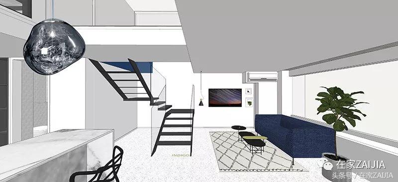 客厅正中放个大楼梯，也太好看了吧！