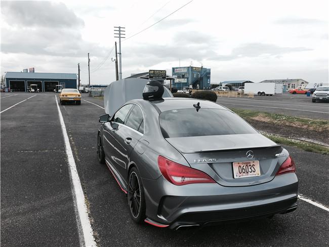 在美国不玩大排量肌肉车，车友将CLA45打造成直线加速利器！