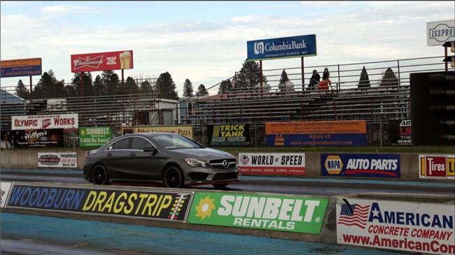 在美国不玩大排量肌肉车，车友将CLA45打造成直线加速利器！