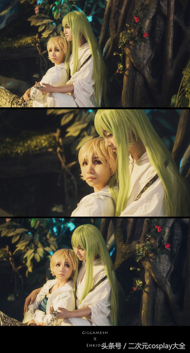 画面温馨有爱的幼吉尔，恩奇都cos忽然戳中了萌点！