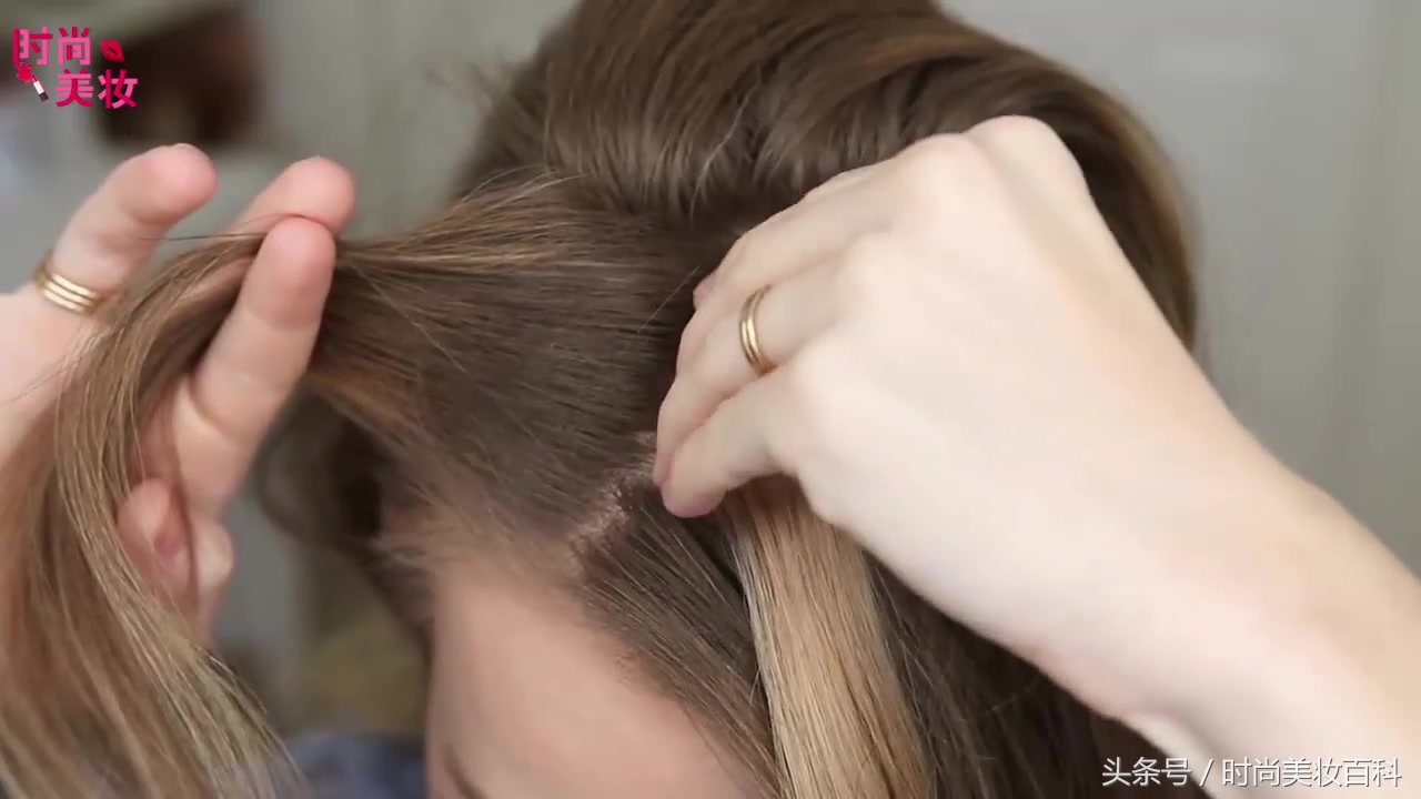 流行美编发型扎丸子头,儿童鱼尾辫丸子头