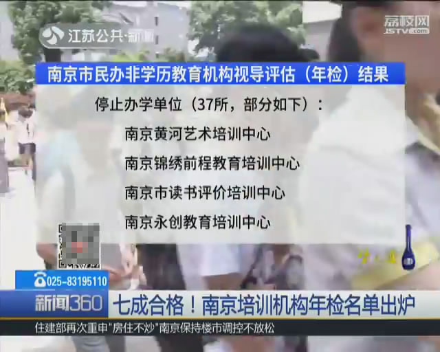 南京培训机构监管部门,南京教育类培训机构被查