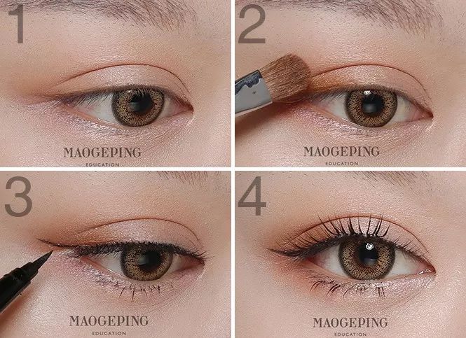 18种颜色眼影搭配画眼影教程,怎么用三色眼影盘画眼影好看