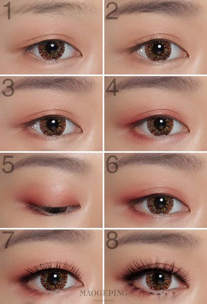 18种颜色眼影搭配画眼影教程,怎么用三色眼影盘画眼影好看