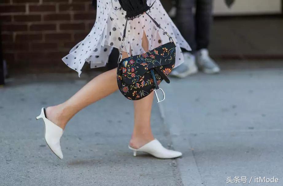 优雅又舒服的猫跟鞋,春天流行的猫跟鞋