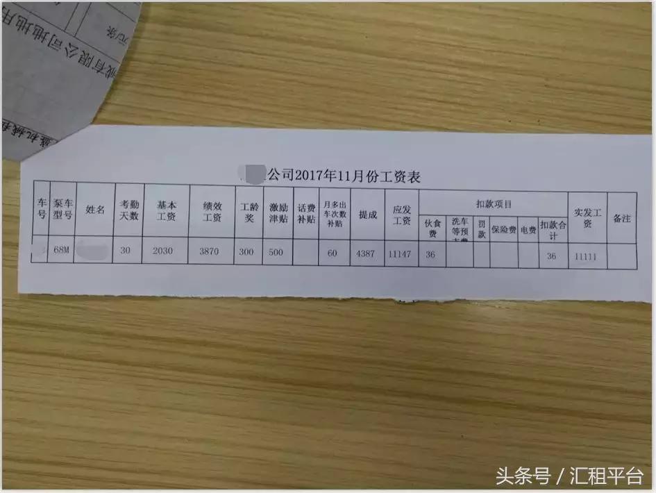 在工地上捡到工资条,在工地捡到一个工资条