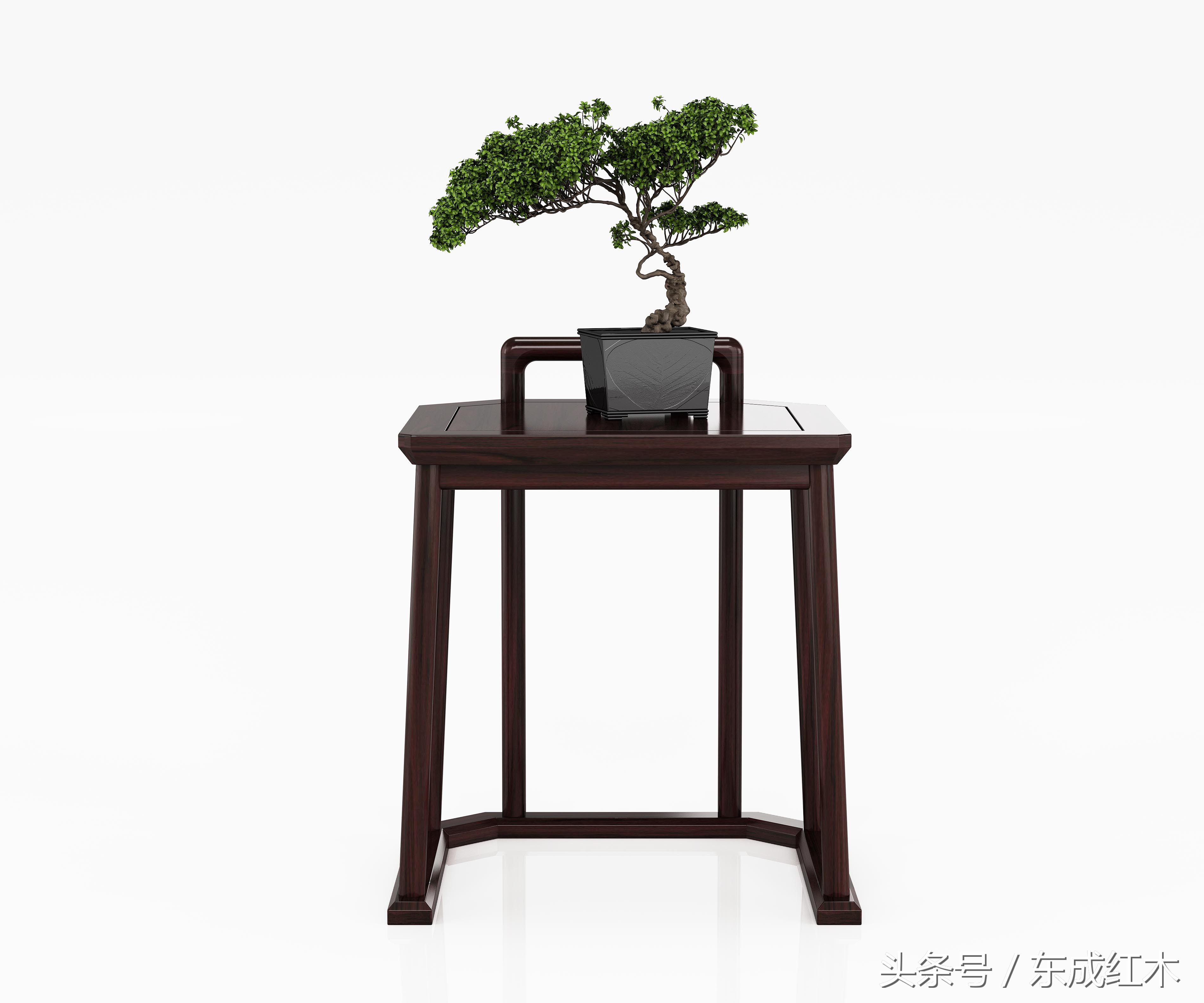 东成红木家装,红木风格新中式卧室装修