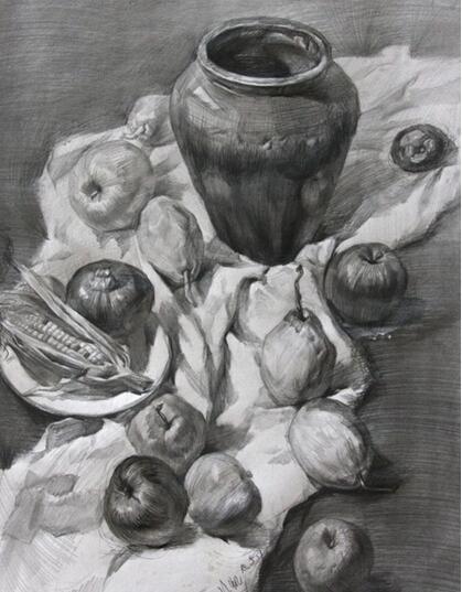素描静物怎么自学,素描教学视频素描入门教程