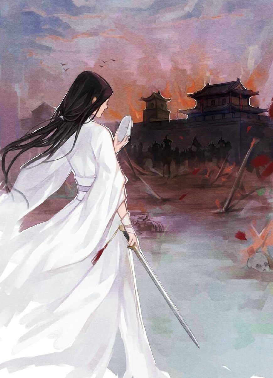 十二星座相对应的手绘白衣女子，各个仙气十足，金牛座是第一美人