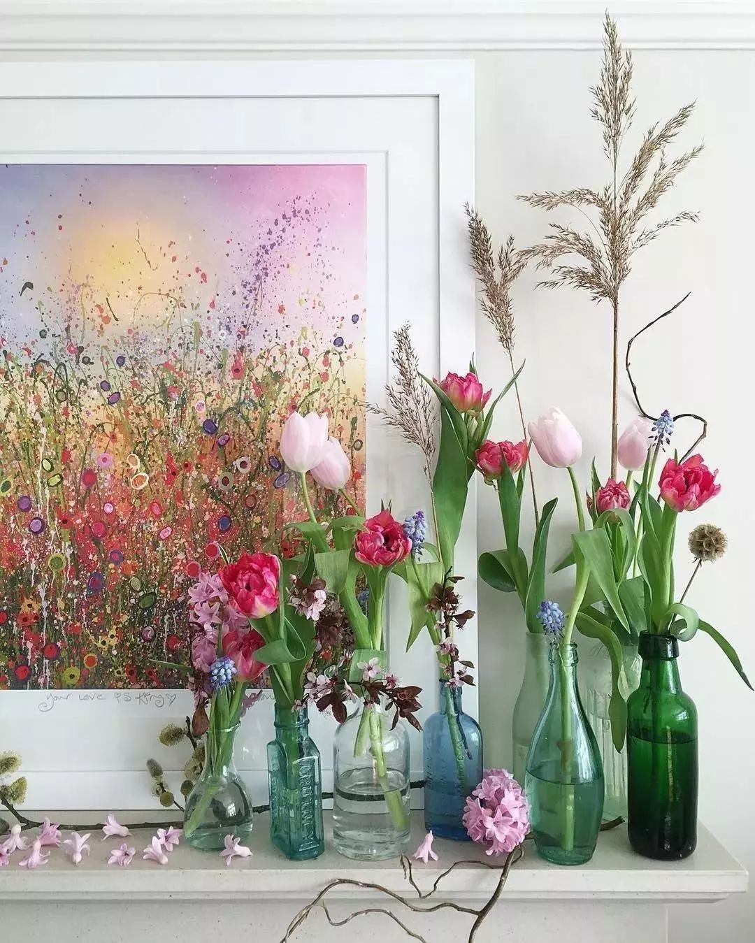 银柳插花颜色搭配教程,插花技巧花艺色彩搭配