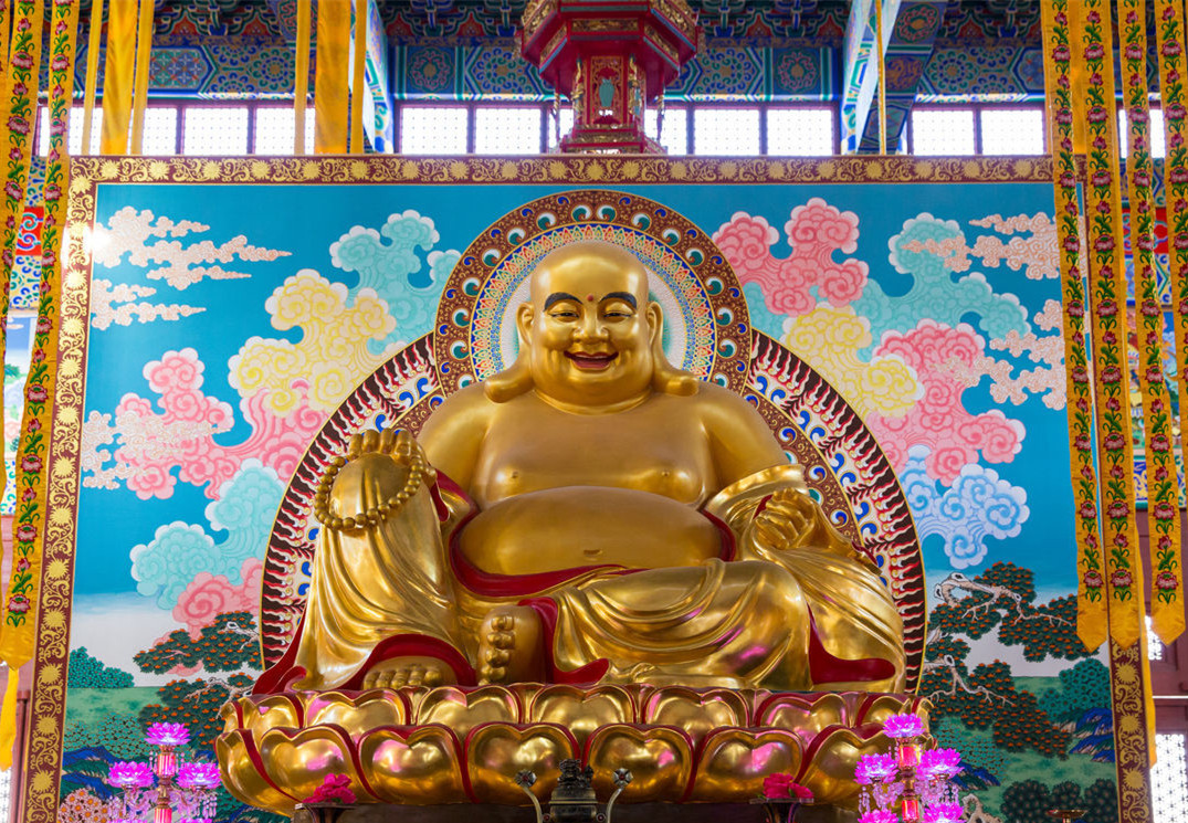 十尊佛护佑图片,弥勒佛五福