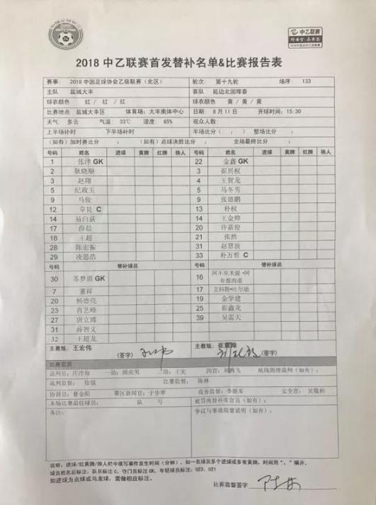 中乙联赛最新赛况盐城大丰第九轮,中乙联赛2018延边对青岛
