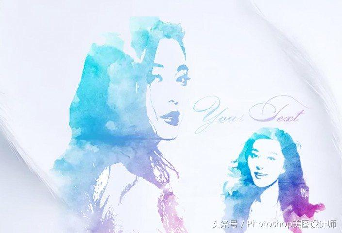 照片ps成水彩画,ps水彩画教程