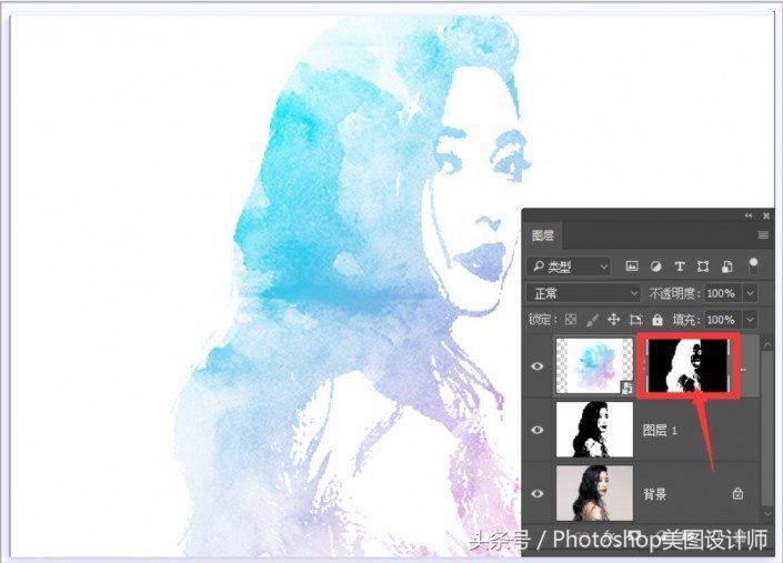 照片ps成水彩画,ps水彩画教程