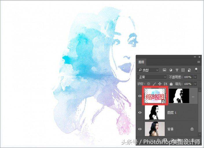 照片ps成水彩画,ps水彩画教程