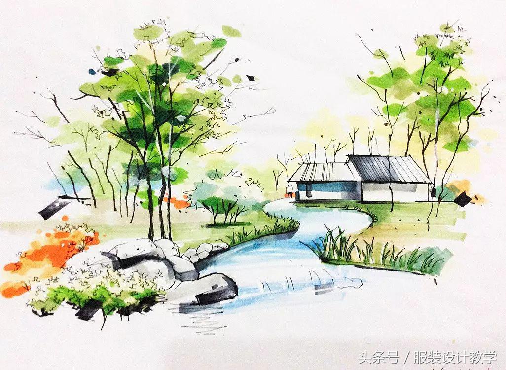 马克笔用笔重要技巧,适合初学者的马克笔教程