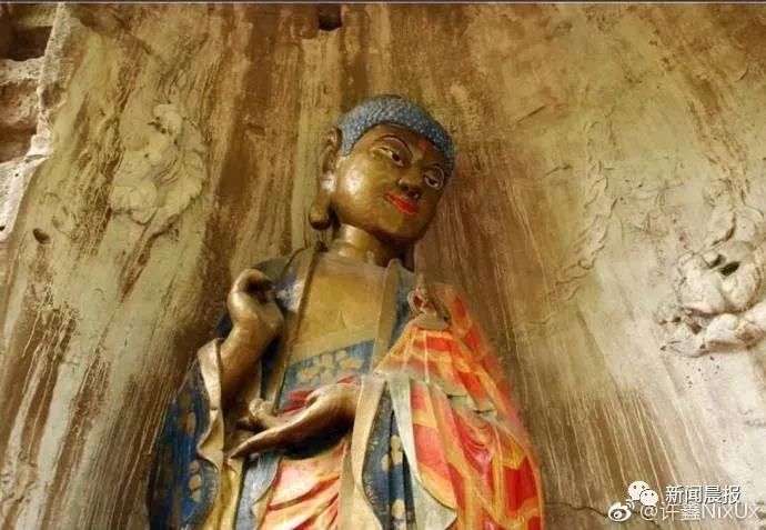 毁容式佛像修复,三代祖师佛像修复翻新