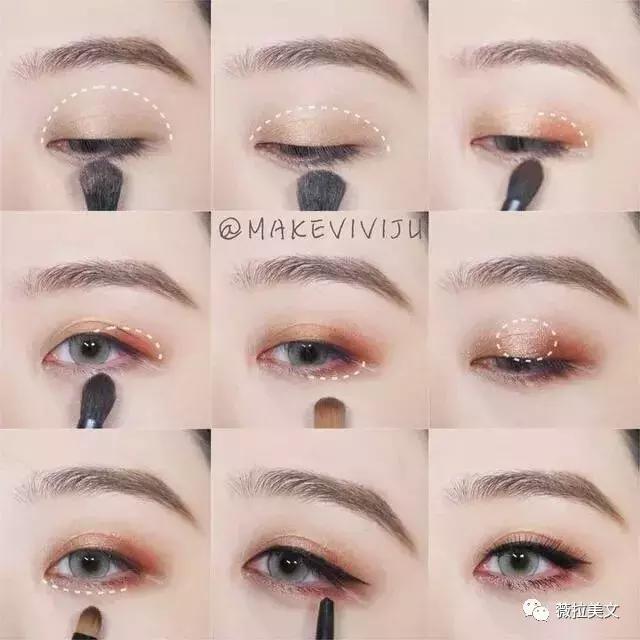 不重样紫粉眼妆,挑战100种眼妆不重样