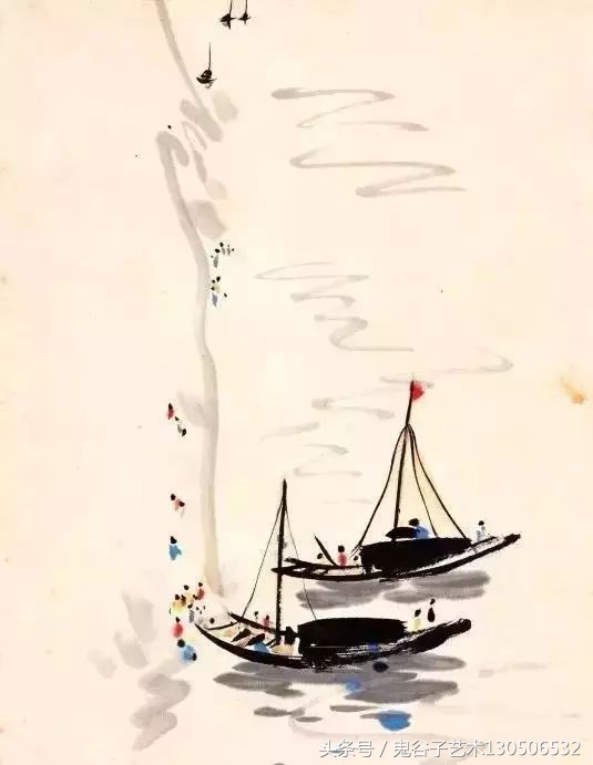 吴冠中笔下的船在哪里,吴冠中笔下的船图片