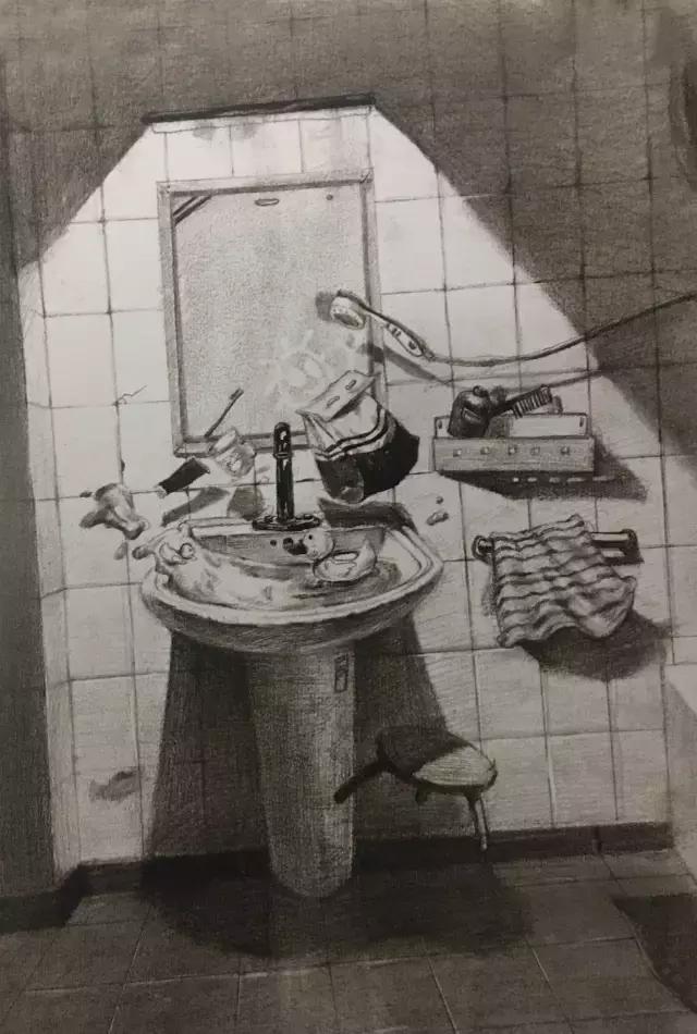 清华美院校考设计高分试卷,清华美院素描高分试卷