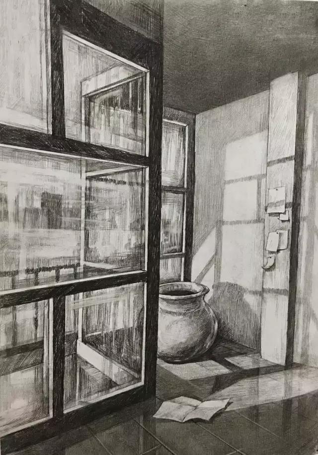 清华美院校考设计高分试卷,清华美院素描高分试卷