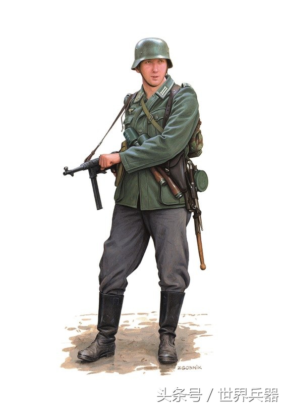 二战德军武器图片彩绘,二战中德军超帅