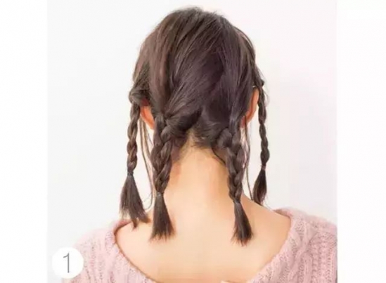 中年妇女发型编发简单又好看,10岁儿童简单编发发型短发教程