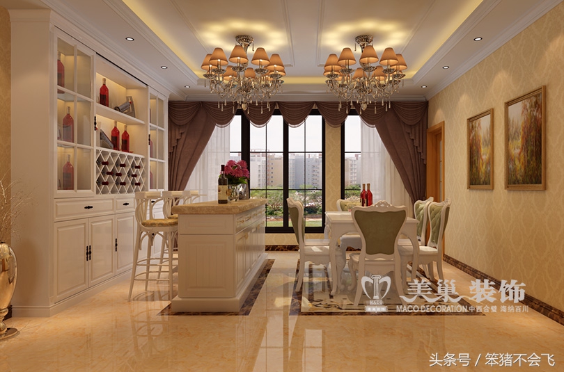 锦艺国际华都美域85平方装修,锦艺国际华都欧尚4居室