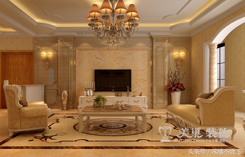 锦艺国际华都美域85平方装修,锦艺国际华都欧尚4居室