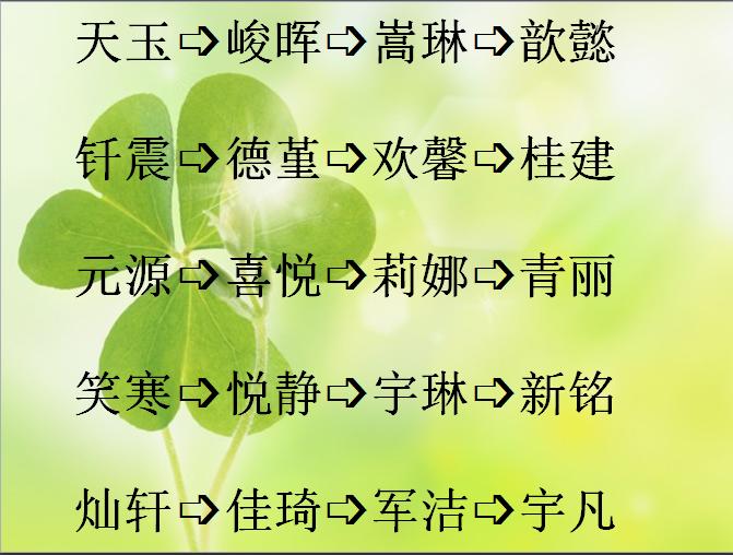 2019年的宝宝起名字大全,2019猪年出生宝宝起名字