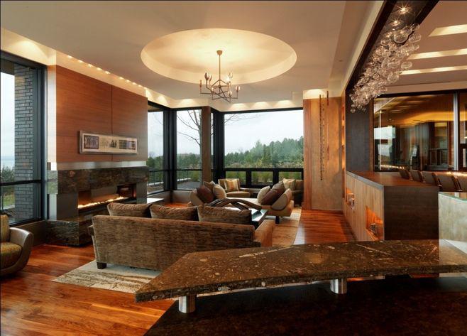 层高较高吊顶造型效果图,简单又显层高的吊顶有哪些