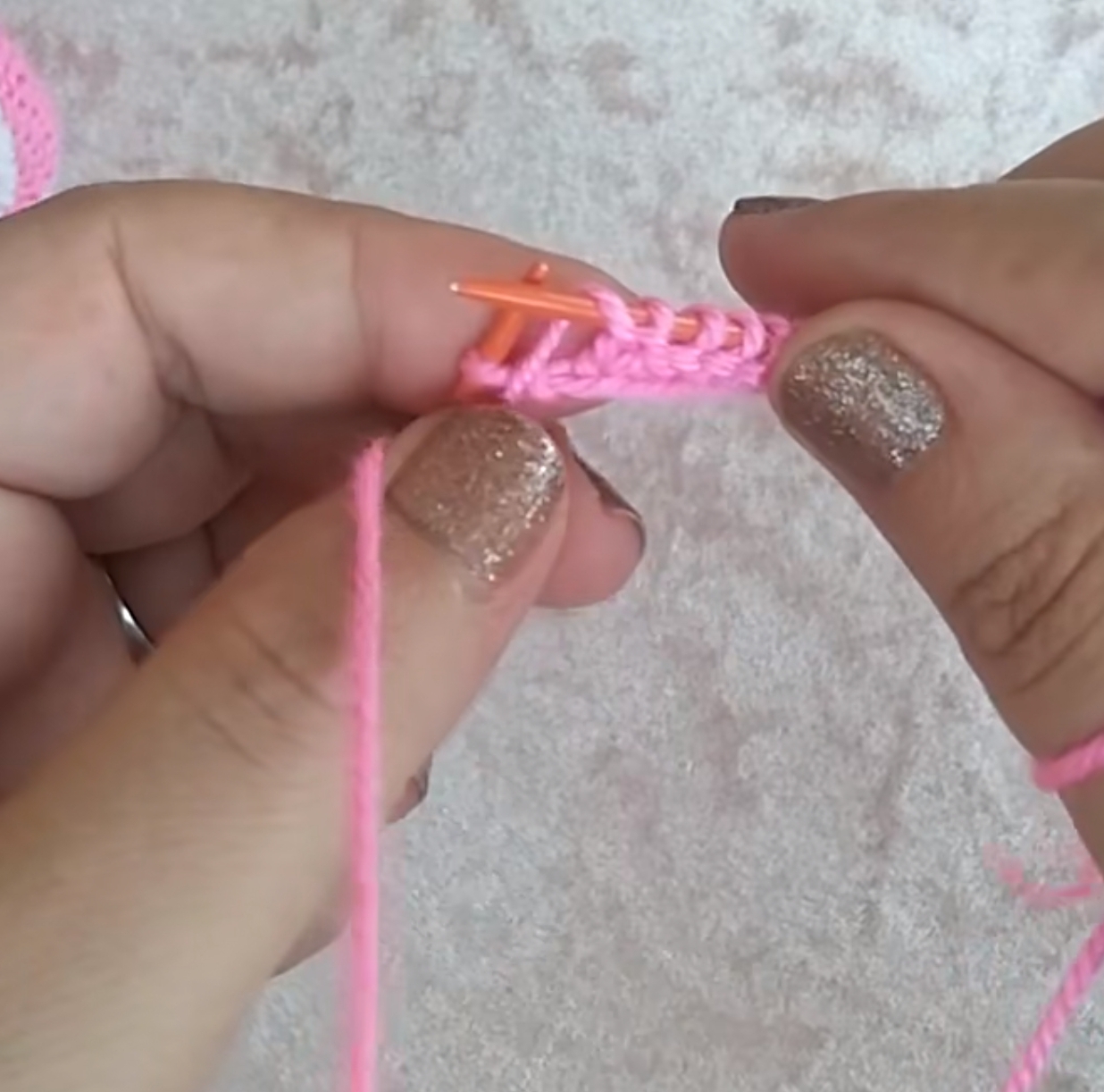 棒针双色编织婴儿鞋的教程,棒针编织婴儿0-3个月鞋教程