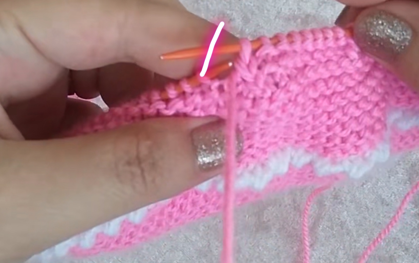 棒针双色编织婴儿鞋的教程,棒针编织婴儿0-3个月鞋教程